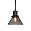 August fönsterlampa svart/rök 15cm