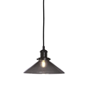 August fönsterlampa svart/rök 25cm