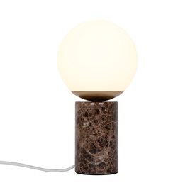 Lilly bordslampa marmor brun