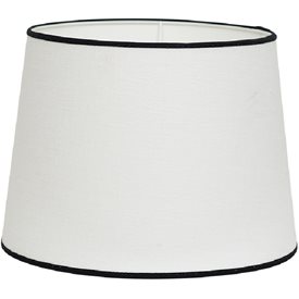 CAROLIN lampskärm 35cm vit/svart