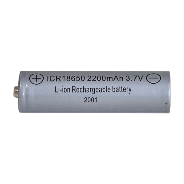 Laddbart batteri 3,7V 18650 Li-ion Blå