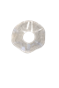 Ljusmanschett vit spets vågig 65mm