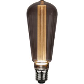 Edison LED E27 Decoled svart  45lm 2800K