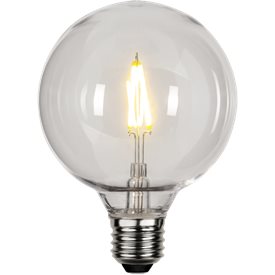 Globlampa LED 80lm E27 95mm plast 2700K