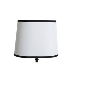 EDGE oval lampskärm 27cm vit/svart