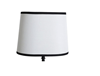 EDGE oval lampskärm 27cm vit/svart