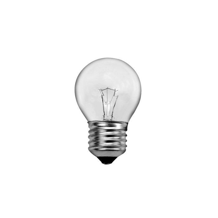 Klotlampa 12V E27 25W glödljus klar