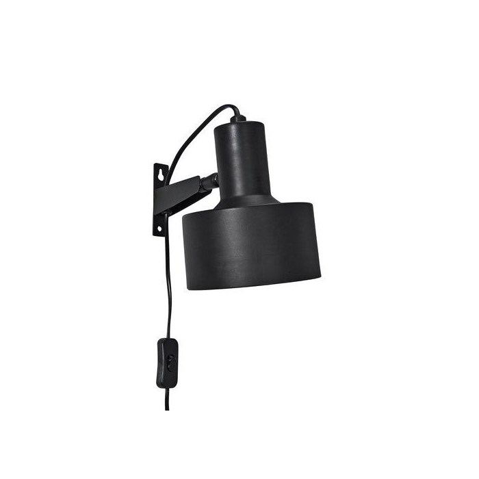 Solo vägglampa matt svart
