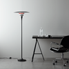 Diablo golvlampa Ø50 mattsvart/blankröd