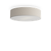 Soft plafond Ø44 vit ull