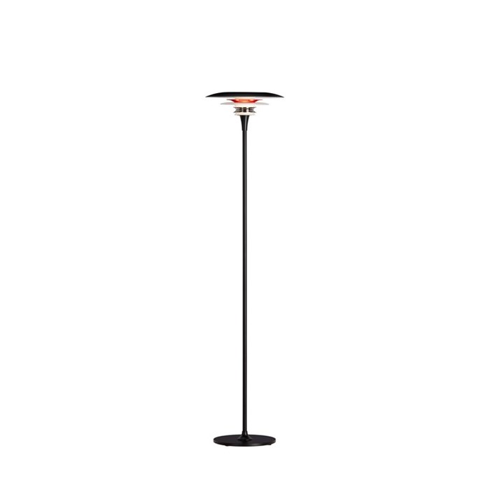 Diablo golvlampa Ø30 mattsvart/blankröd