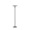 Diablo golvlampa Ø30 mattsvart/blankröd