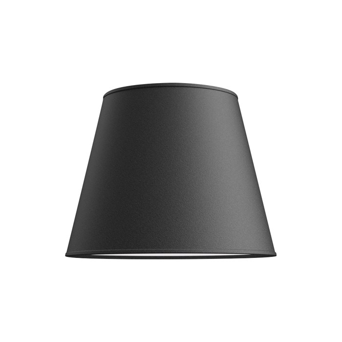 Skärm Slender golv Ø34/21,5 höjd 26cm svart linne E27