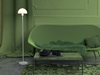 Vienda golvlampa vit/opal glas