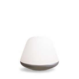 Bloom bordslampa Ø20 satin silver/opal glas