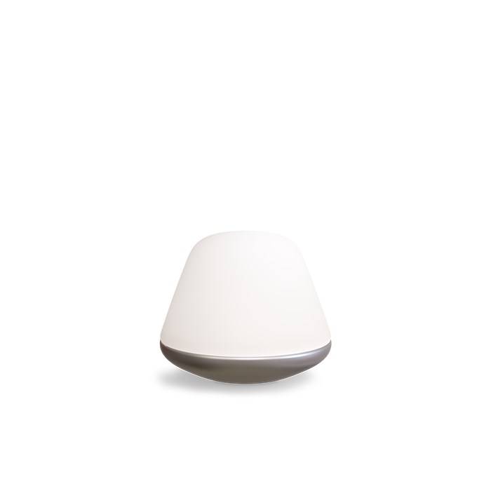 Bloom bordslampa Ø20 satin silver/opal glas