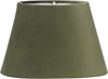Oval lampskärm sammet grön 25cm