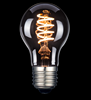 Normal LED Nero 3-steg E27 rökfärgad