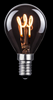 Klotlampa LED Nero 3-steg E14 rökfärgad