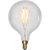 Globlampa LED E14 klar 95mm 100Lm 2100K dimbar