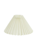 Astrid veckad lampskärm 25cm krämvit