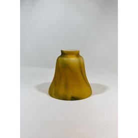 Lampglas rak grön/gul