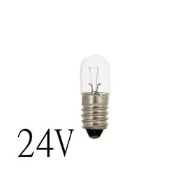 Signallampa 24V E10 3W 125mA 23mm