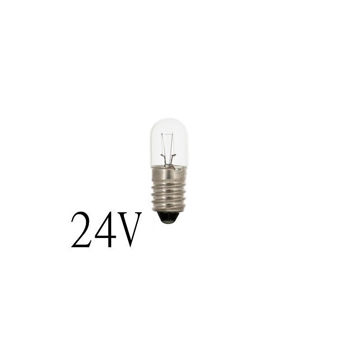Signallampa 24V E10 3W 125mA 23mm