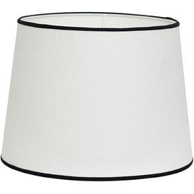 CAROLIN lampskärm 20cm vit/svart