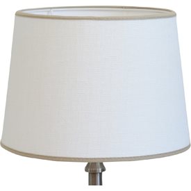 CAROLIN lampskärm 30cm vit/sand