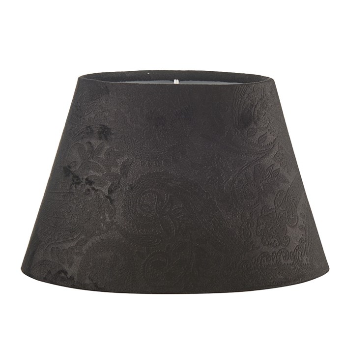 Köp Lampskärm oval Paisley 22cm svart hos A-ljus - A-Ljus