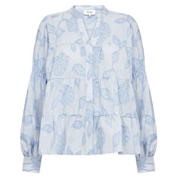 Blommig v-ringad skjorta