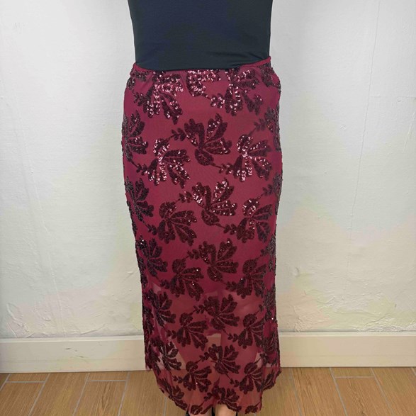 Meshkjol med paljetter