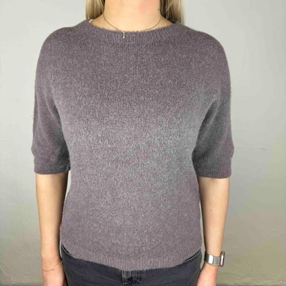 Kortärmad tröja i alpacka-mix