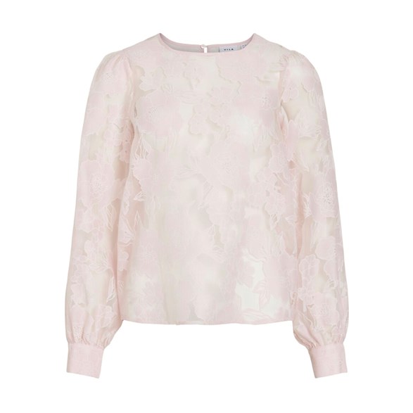 Blommig transparent blus