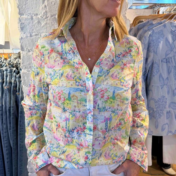 Mönstrad skjorta dam