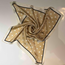 Beige scarf med vita prickar