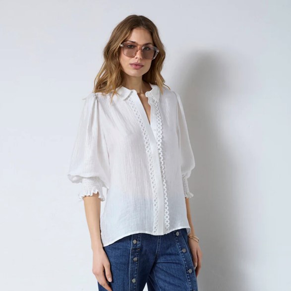 Tassy Lace SS Shirt 45073