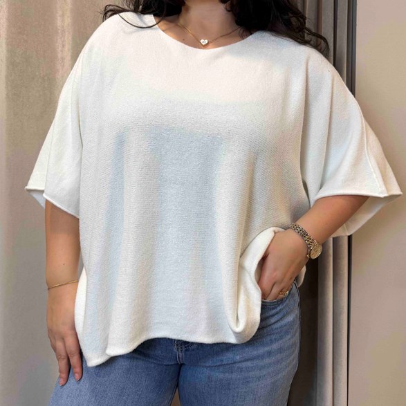 Stickat tröja vid ärm