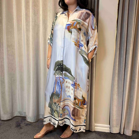 Maxi Skjortklänning