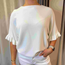 Kortärmad topp med frillärm