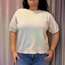 Tunnt stickad t-shirt