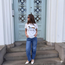 T-Shirt med tax-print