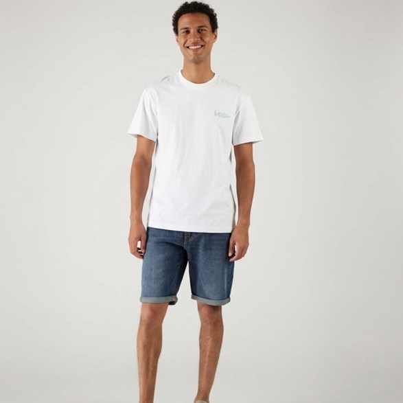 Blå jeanshorts - Herr