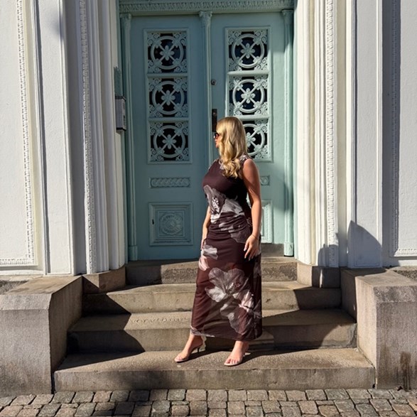 Mesh blomklänning