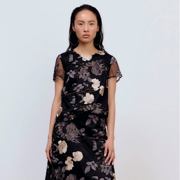 Lucy Top Cream Floral