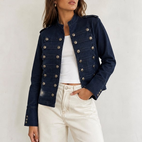 Denim Military Jacka