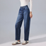 Balloon Jeans Stretch med Hög Midja