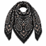 Paisley sjal – svart/vit/beige