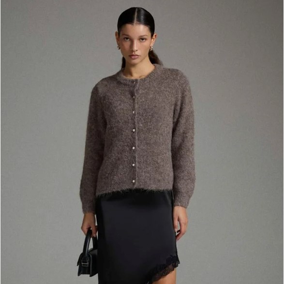 VILARKA stickad cardigan – Falcon